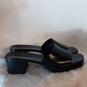 Steve Madden "Harlin" Black Women's Slide Sandals